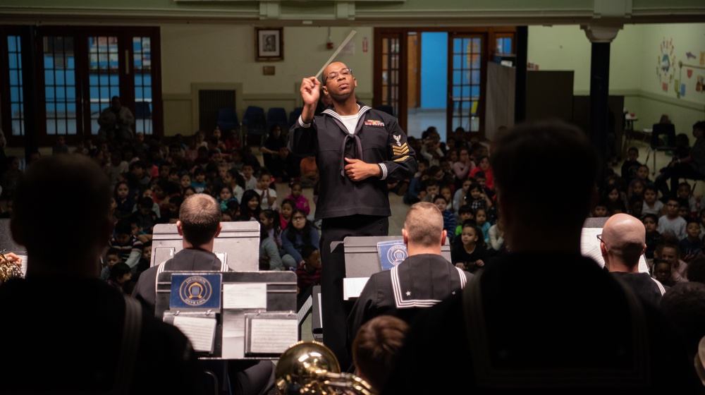 Navy Band Northeast Performs at George J. West Elementary School