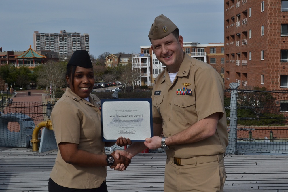 Re-enlistment ceremony