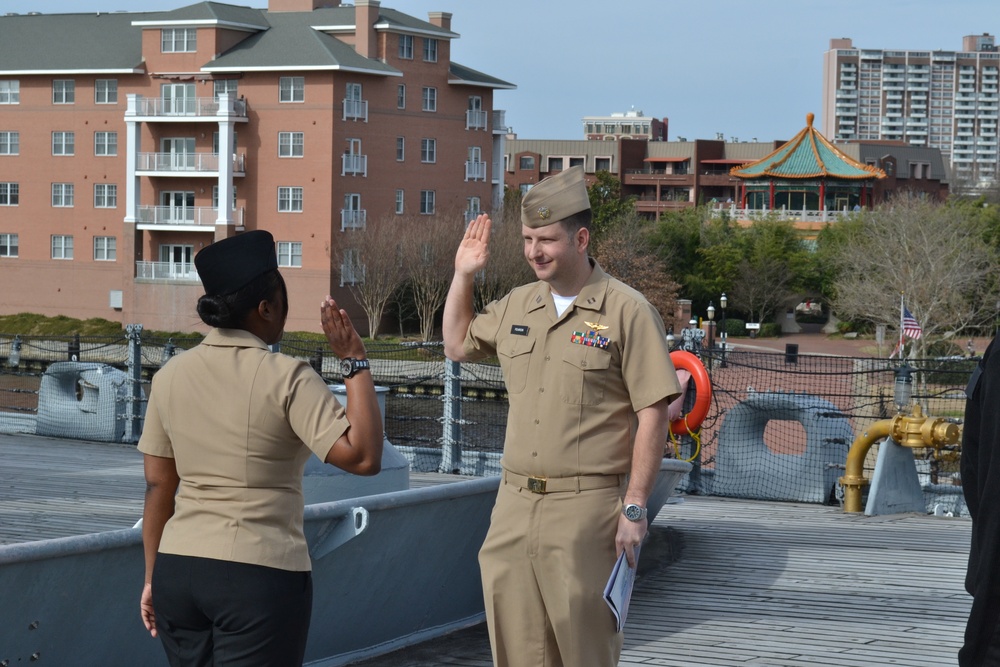 Re-enlistment ceremony