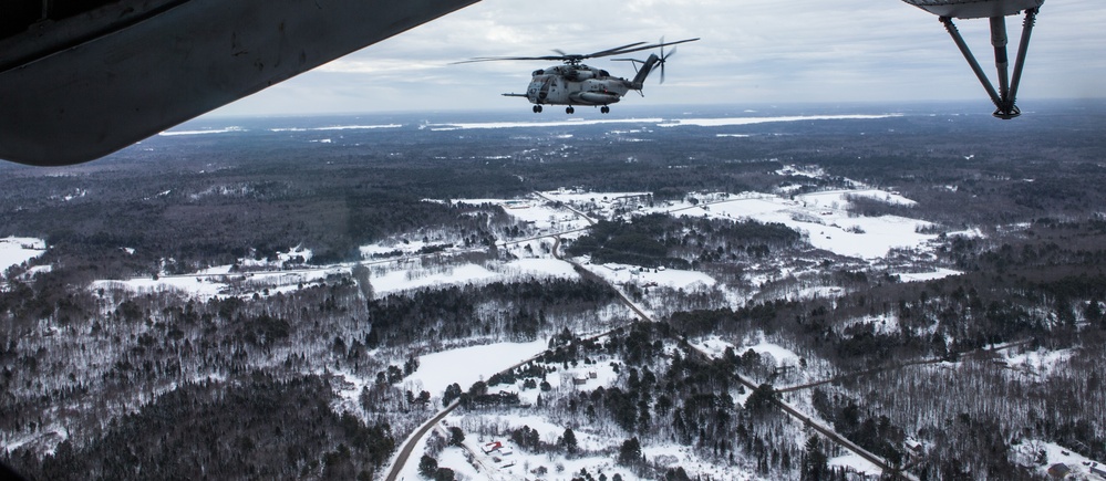 Condors conduct flight operations during cold weather training