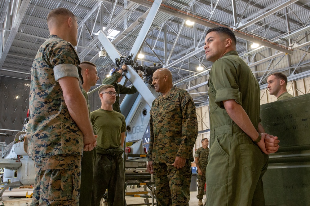 Medal of Honor Recipient Sgt. Maj. John L. Canley Retired visits Marine Corps Base Hawaii