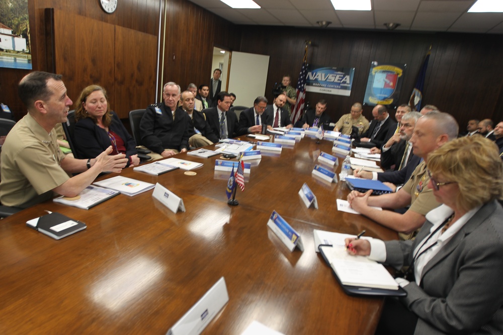 Chief of Naval Operations visits Naval Surface Warfare Center, Corona Division