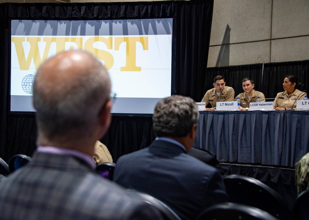 Naval Surface and Mine Warfighting Development Center (SMWDC) WTI panel at WEST 2019