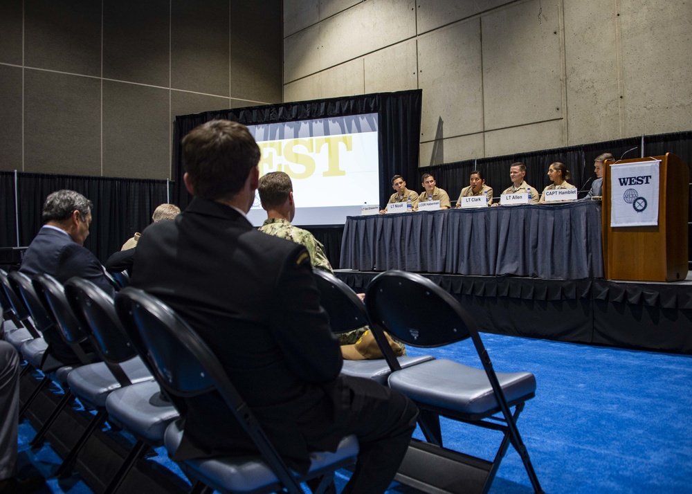 Naval Surface and Mine Warfighting Development Center (SMWDC) WTI panel at WEST 2019