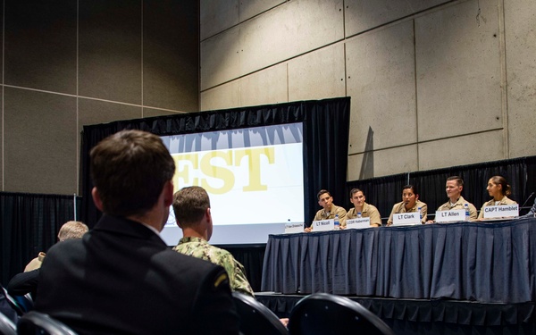 Naval Surface and Mine Warfighting Development Center (SMWDC) WTI panel at WEST 2019