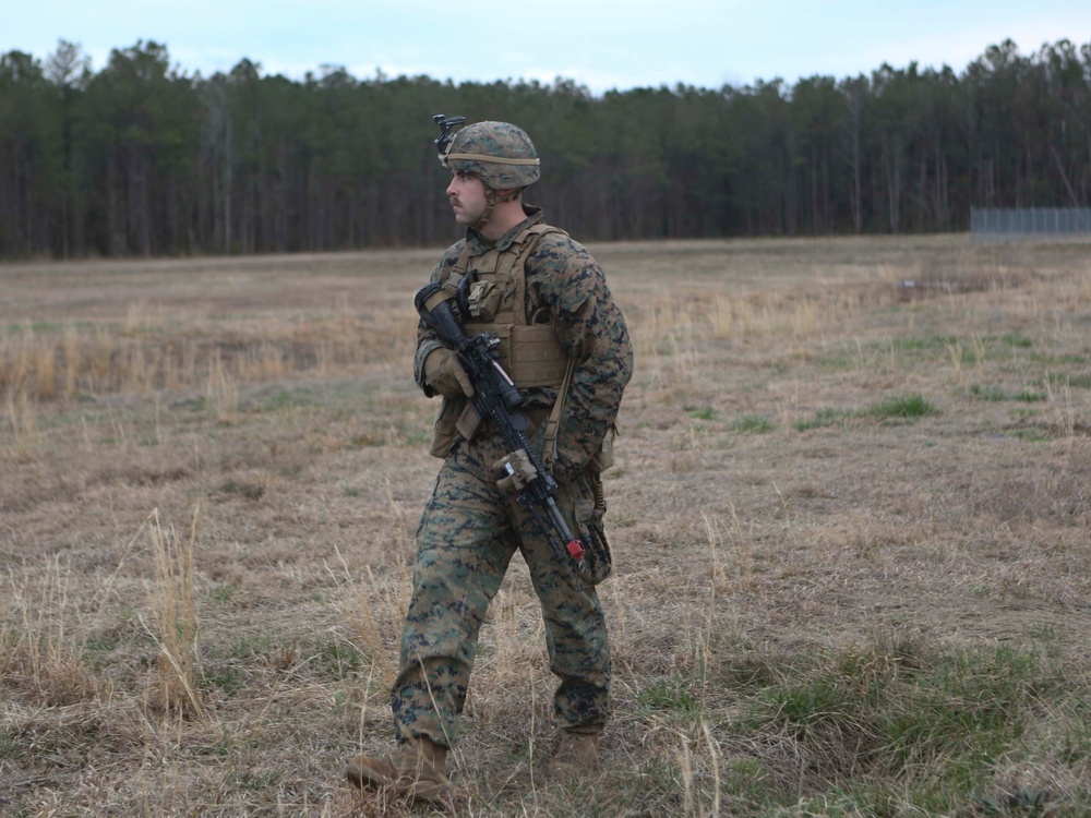 Marines exercise airfield security tactics