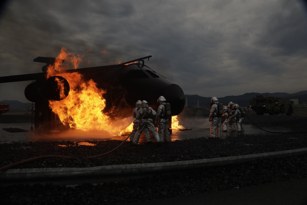 ARFF Marines tame the flame