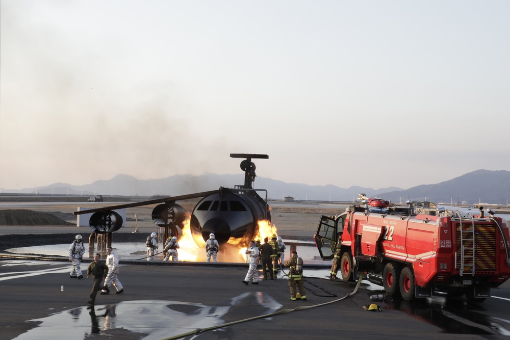 ARFF Marines tame the flame