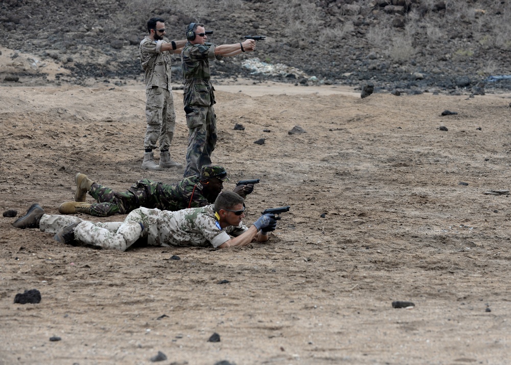 CJTF-HOA staff share weapons techniques