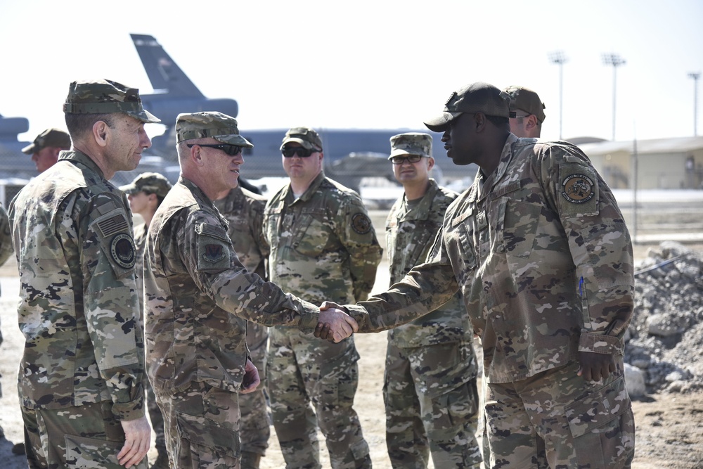 ACC Commander and Chief visit Al Dhafra Air Base