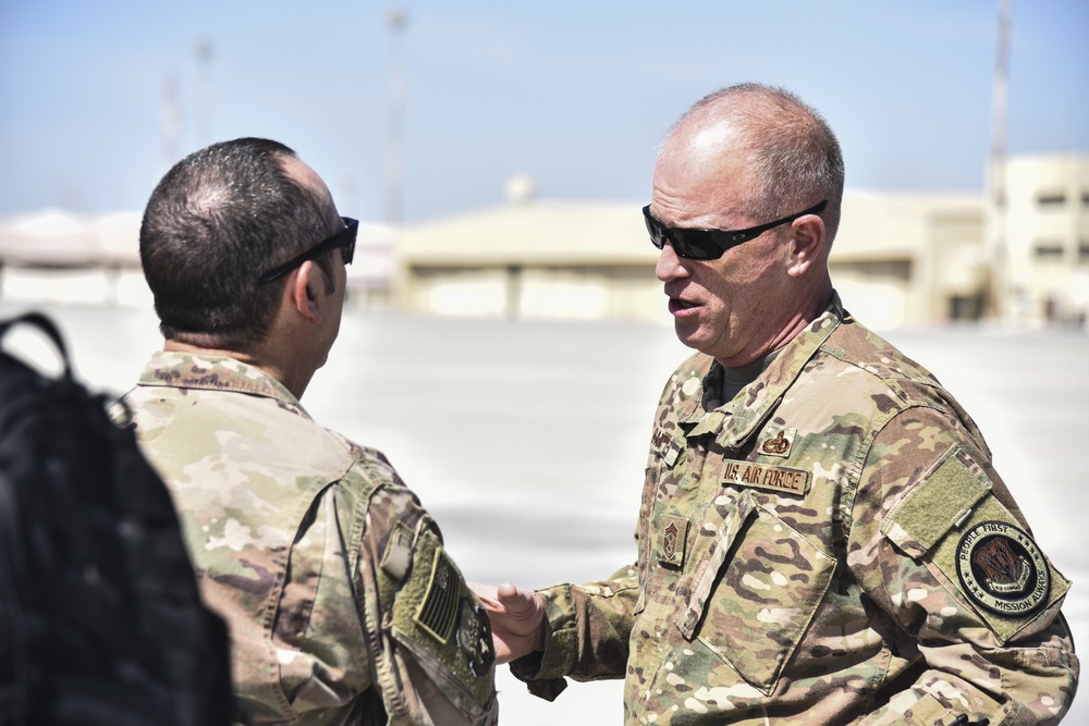 ACC Commander and Chief visit Al Dhafra Air Base