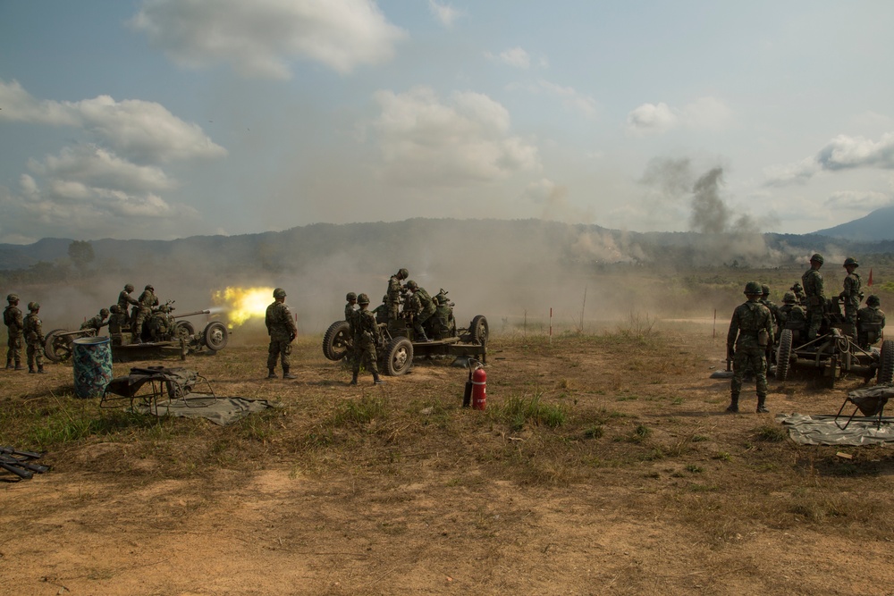 Cobra Gold 19: Royal Thai, U.S. Marines conduct combined arms live fire exercise