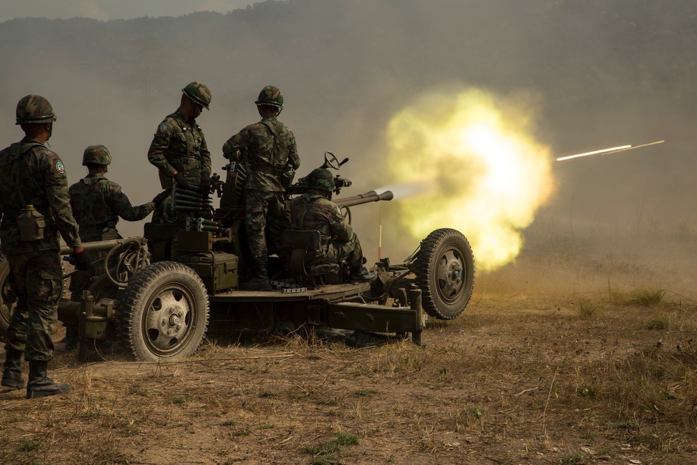 Cobra Gold 19: Royal Thai, U.S. Marines conduct combined arms live fire exercise