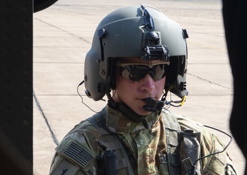 Cobra Gold 19: Critical Care Flight Paramedic Conducts Pre-Flight Checks Prior to Combined Aeromedical Evacuation Exercise Flight