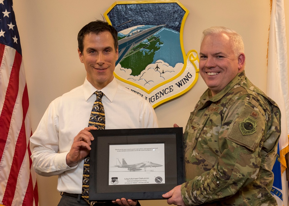Maj. Michael Galluccio retires from the Massachusetts Air National Guard
