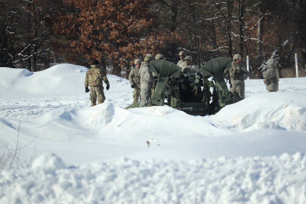 Dvids - Images - Wisconsin Artillery Soldiers Train In Snow, Cold At 