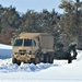 Wisconsin artillery Soldiers train in snow, cold at Fort McCoy