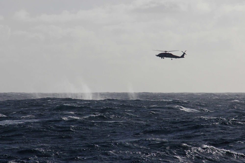 Seahawk helicopter from Helicopter Maritime Strike Squadron Three Five (HSM 35)