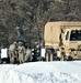 Wisconsin artillery Soldiers train in snow, cold at Fort McCoy