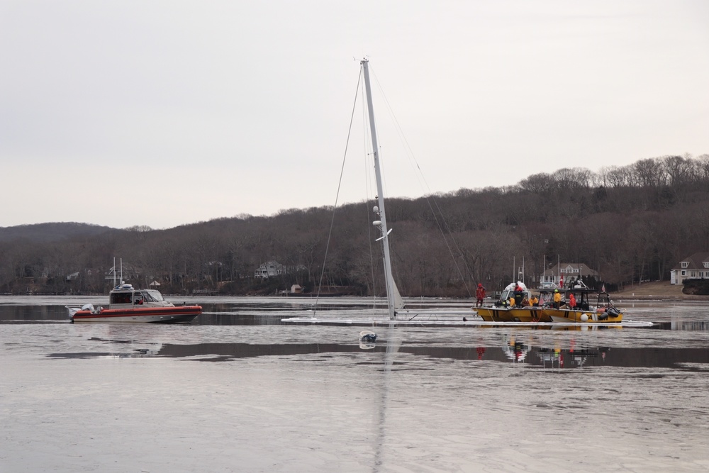 Coast Guard Oversees Salvage Operation on Connecticut River
