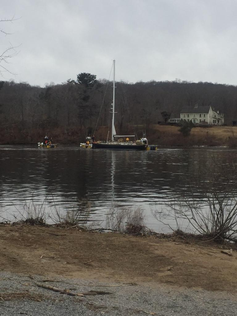 Coast Guard Oversees Salvage Operation on Connecticut River