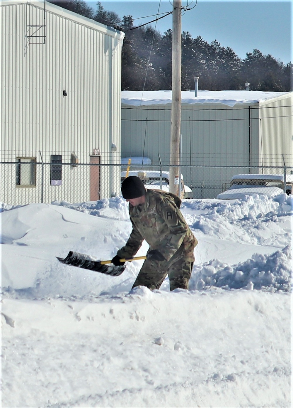 Soldiers and Snow Removal at Fort McCoy