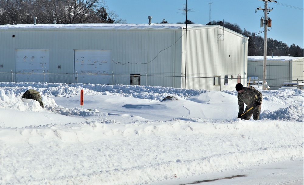 Soldiers and Snow Removal at Fort McCoy