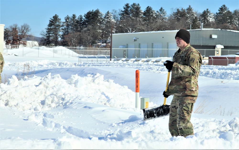 Soldiers and Snow Removal at Fort McCoy