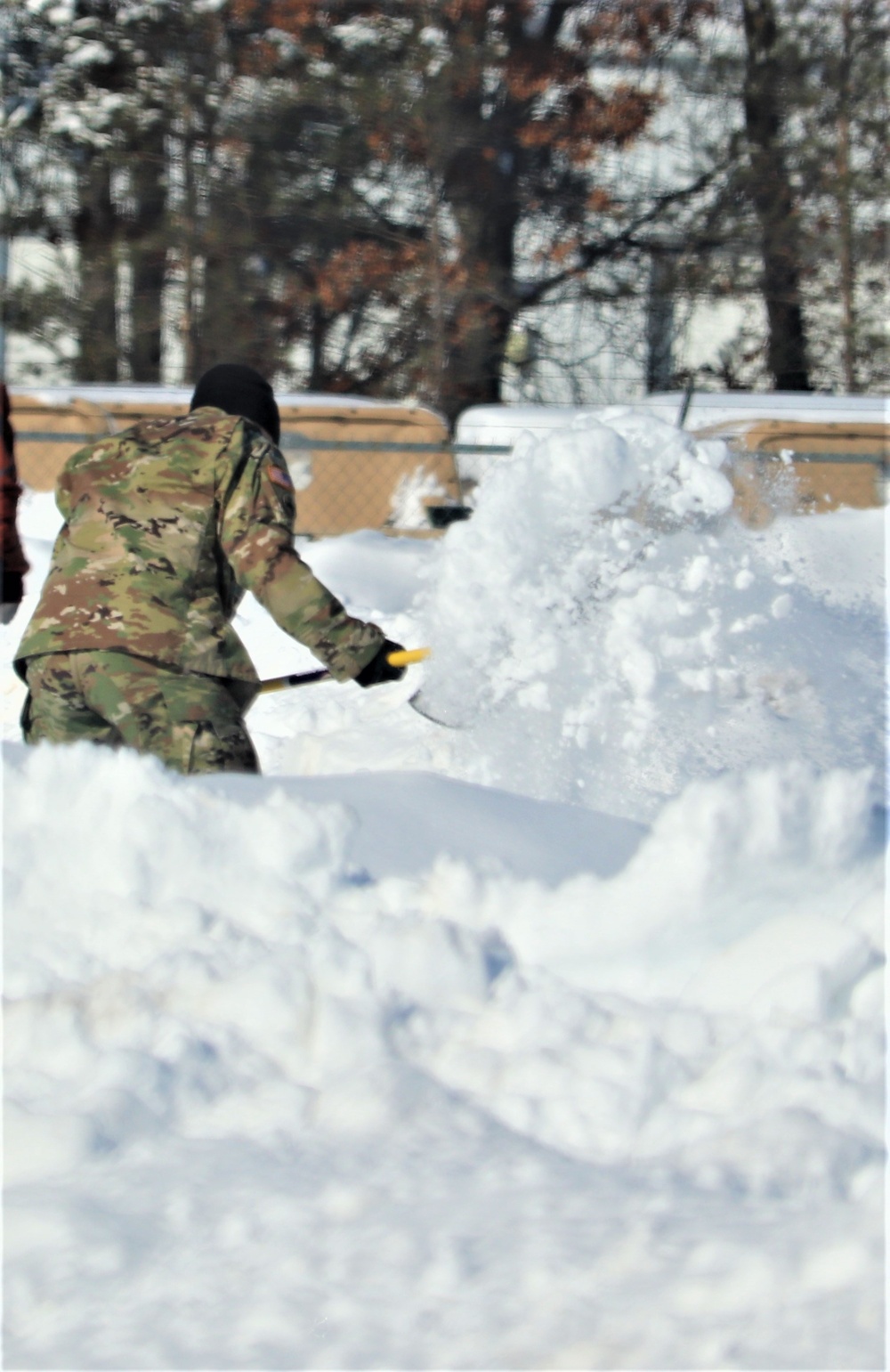 Soldiers and Snow Removal at Fort McCoy