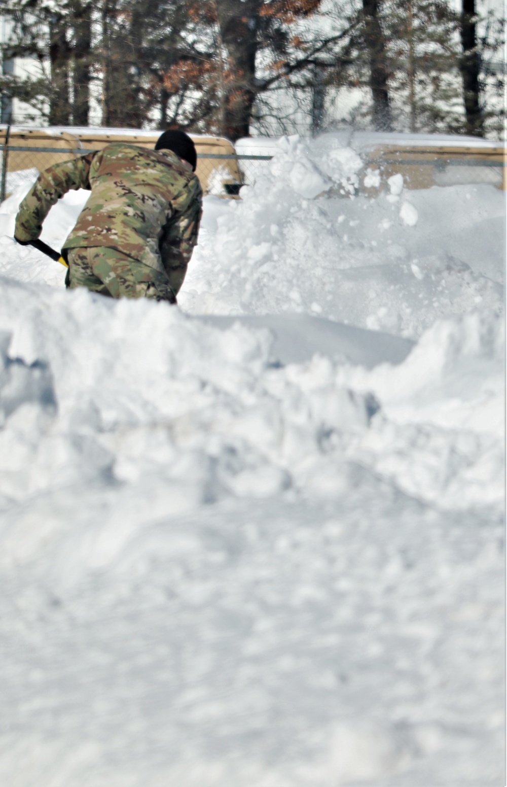 Soldiers and Snow Removal at Fort McCoy