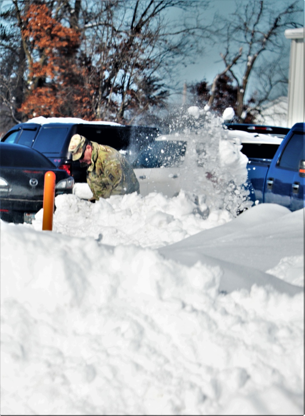 Soldiers and Snow Removal at Fort McCoy