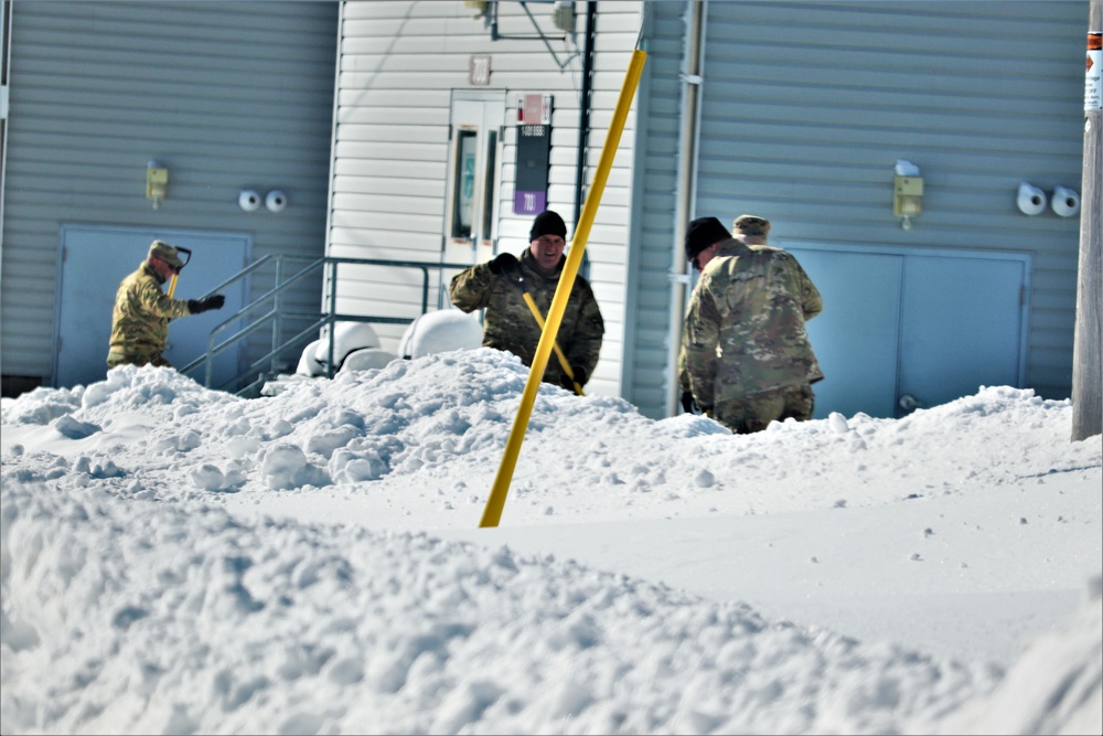 Soldiers and Snow Removal at Fort McCoy