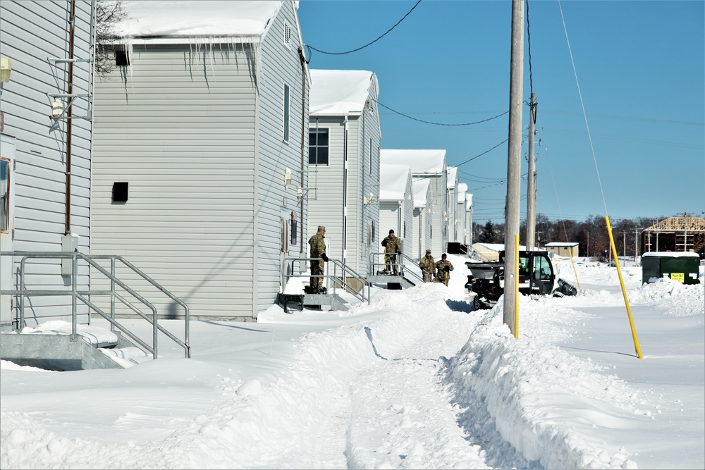 Soldiers and Snow Removal at Fort McCoy