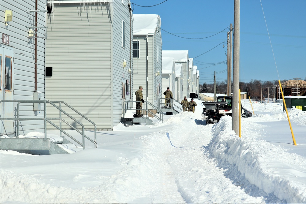 Soldiers and Snow Removal at Fort McCoy