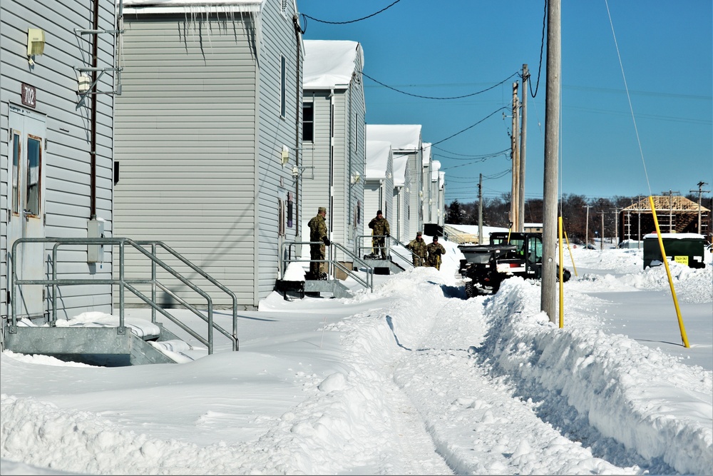 Soldiers and Snow Removal at Fort McCoy