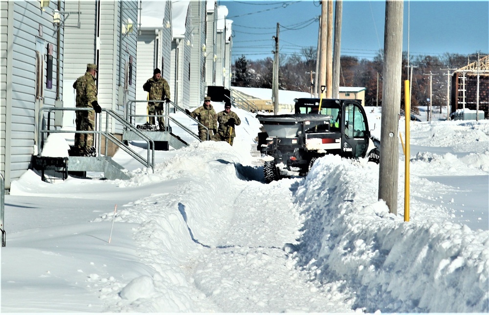 Soldiers and Snow Removal at Fort McCoy