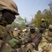 Nigerien soldiers loading their weapons