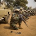 Nigerien soldiers wait for instructions