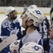 Air Force, Army hockey game face-off