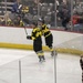 Air Force, Army hockey game face-off