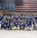 Air Force, Army hockey game face-off