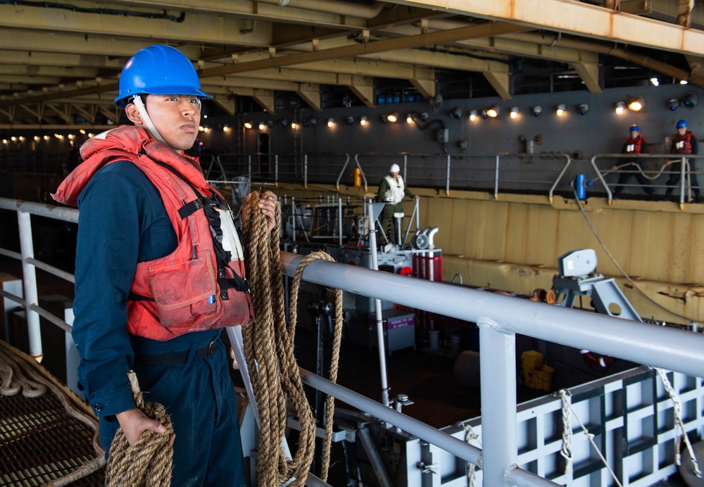 USS Harpers Ferry Conducts Well Deck Operations