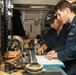 U.S. Sailors assemble a saltwater pump