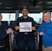 U.S. Sailor receives Sailor of the Day award