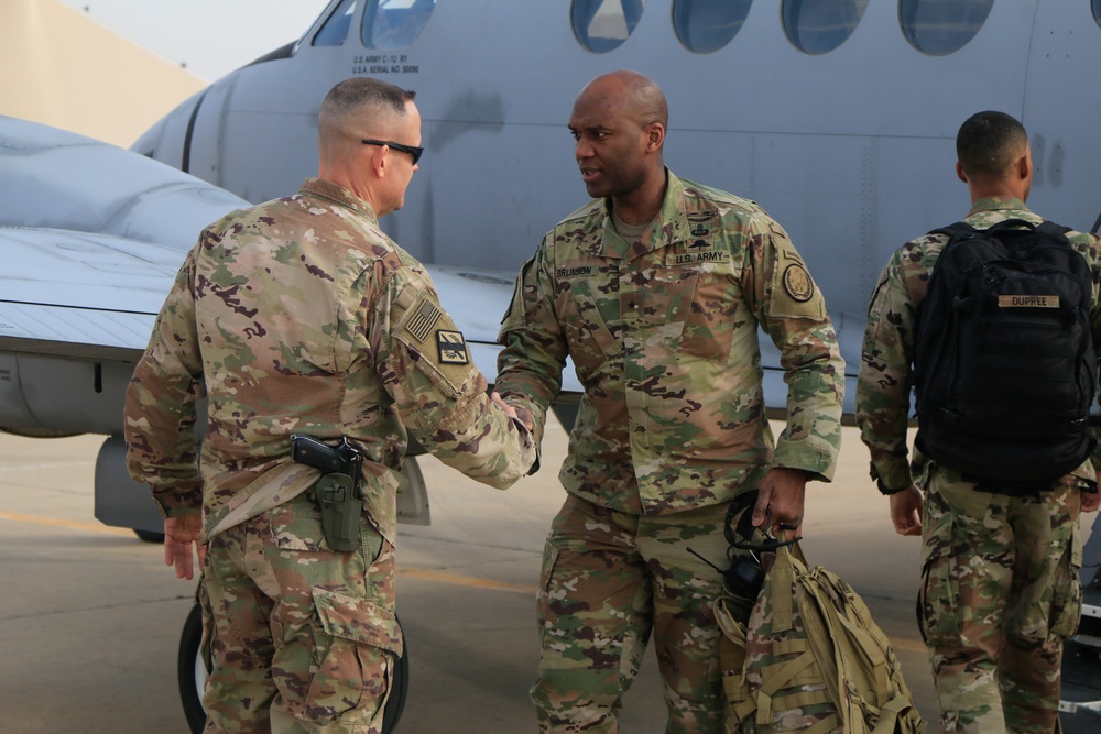 BG Xavier Brunson visits Al Asad Air Base