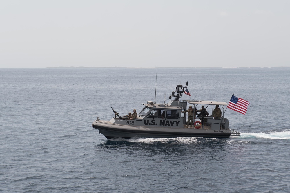 Chung-Hoon Sailors conduct personnel transfer