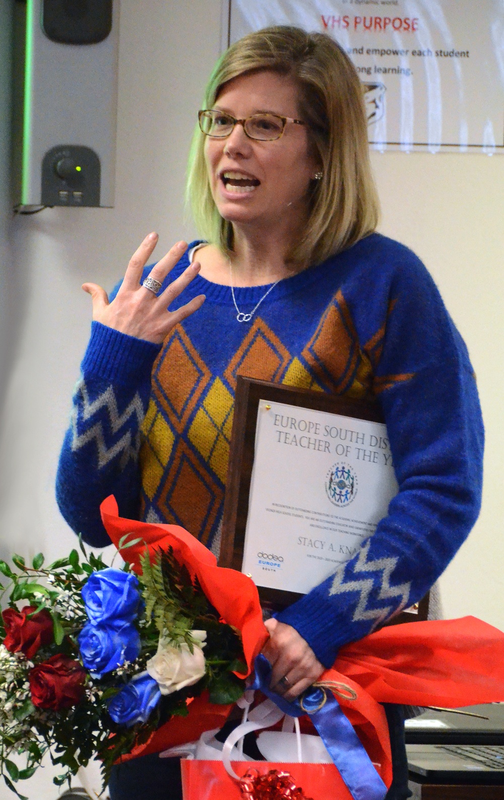 Knappe Selected as Europe South District Teacher of the Year