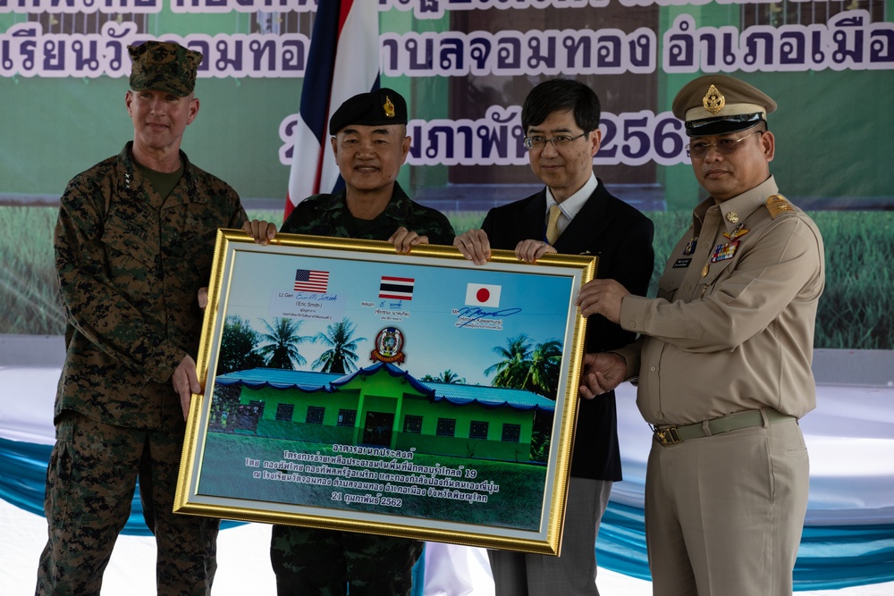 Cobra Gold 19: Royal Thai, Japan and US hold dedication ceremony for new building tributed to local Thai school [Image 2 of 5]