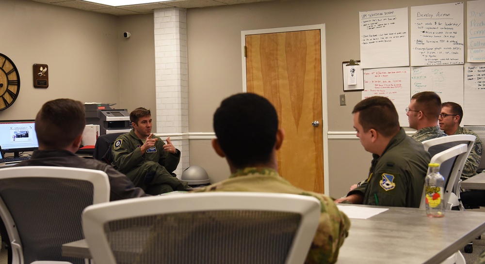 Columbus AFB Spark Cell shares best practices with Tinker AFB Airmen