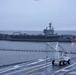 CVN 77 Transits Elizabeth River To NNSY